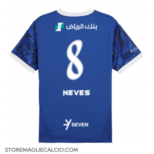 Al-Hilal Ruben Neves #8 Maglia Gara Casa Repliche 2024-25 Maniche Corte Al-Hilal Ruben Neves #8 Maglia Gara Casa Repliche 2024-25 Maniche Corte